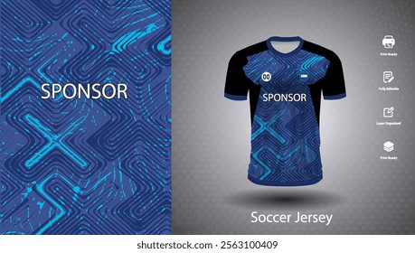 Soccer jersey design for sublimation or sports t shirt design for cricket