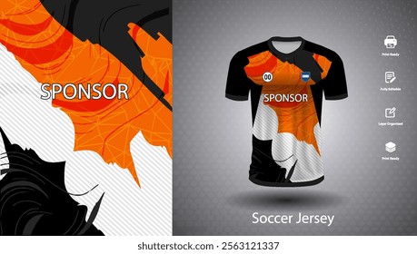 Soccer jersey design for sublimation or sports t shirt design for cricket