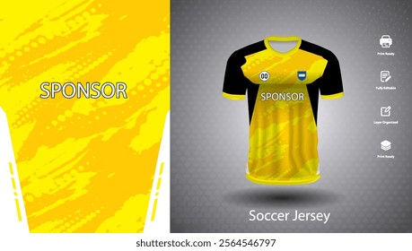 Soccer jersey design for sublimation or sports t shirt design for cricket