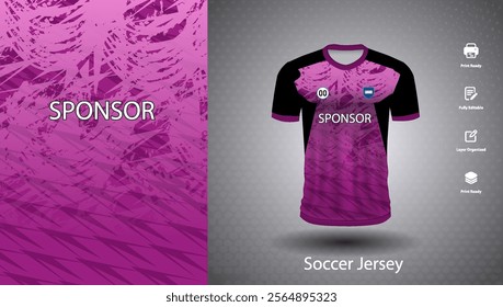 Soccer jersey design for sublimation or sports t shirt design for cricket