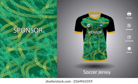 Soccer jersey design for sublimation or sports t shirt design for cricket