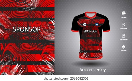 Soccer jersey design for sublimation or sports t shirt design for cricket