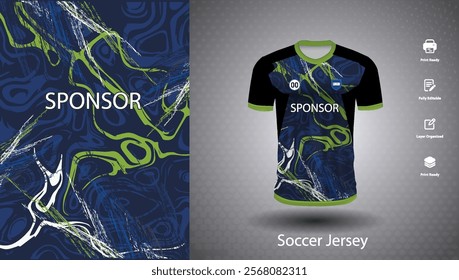 Soccer jersey design for sublimation or sports t shirt design for cricket