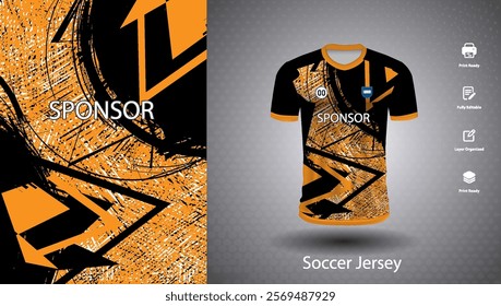 Soccer jersey design for sublimation or sports t shirt design for cricket