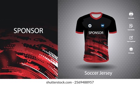 Soccer jersey design for sublimation or sports t shirt design for cricket