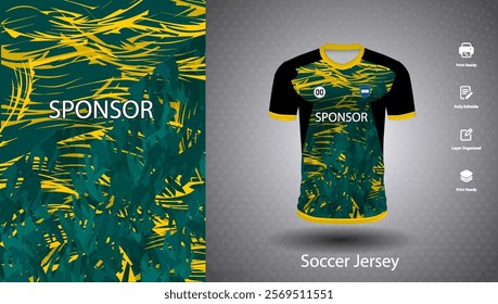 Soccer jersey design for sublimation or sports t shirt design for cricket