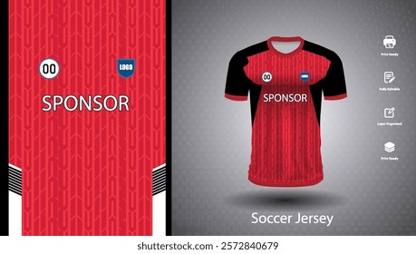 Soccer jersey design for sublimation or sports t shirt design for cricket
