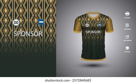 Soccer jersey design for sublimation or sports t shirt design for cricket
