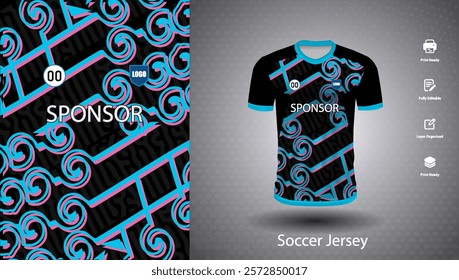 Soccer jersey design for sublimation or sports t shirt design for cricket