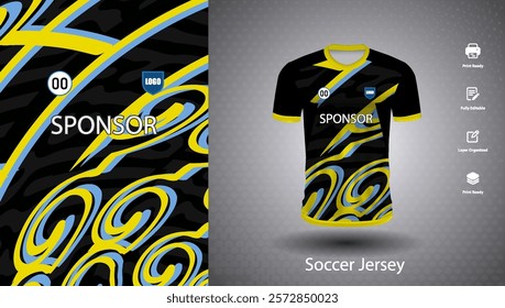 Soccer jersey design for sublimation or sports t shirt design for cricket