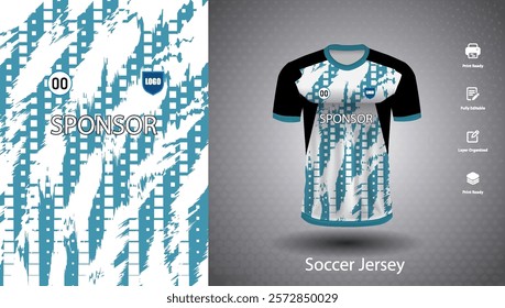 Soccer jersey design for sublimation or sports t shirt design for cricket