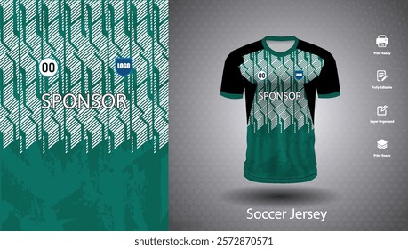 Soccer jersey design for sublimation or sports t shirt design for cricket