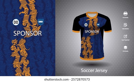 Soccer jersey design for sublimation or sports t shirt design for cricket