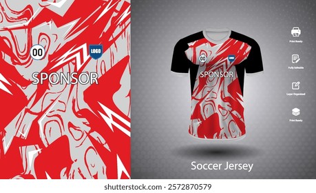 Soccer jersey design for sublimation or sports t shirt design for cricket