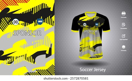 Soccer jersey design for sublimation or sports t shirt design for cricket