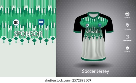 Soccer jersey design for sublimation or sports t shirt design for cricket
