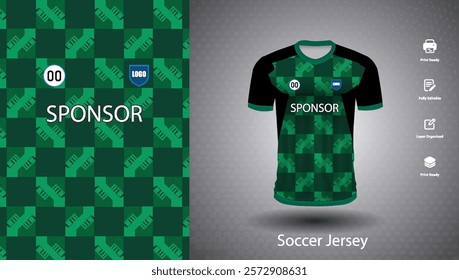 Soccer jersey design for sublimation or sports t shirt design for cricket