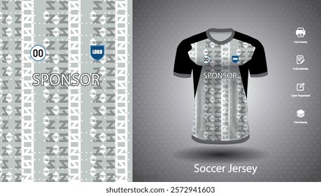 Soccer jersey design for sublimation or sports t shirt design for cricket