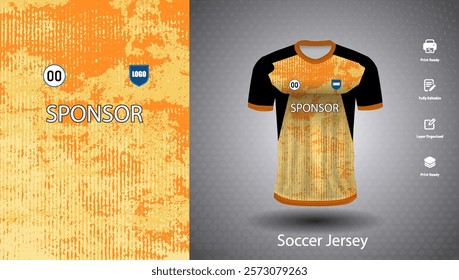 Soccer jersey design for sublimation or sports t shirt design for cricket