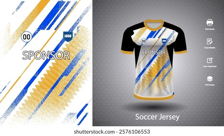 Soccer jersey design for sublimation or sports t shirt design for cricket
