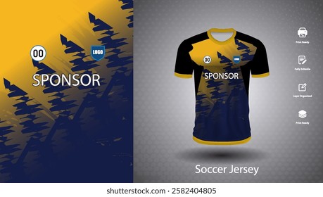 Soccer jersey design for sublimation or sports t shirt design for cricket
