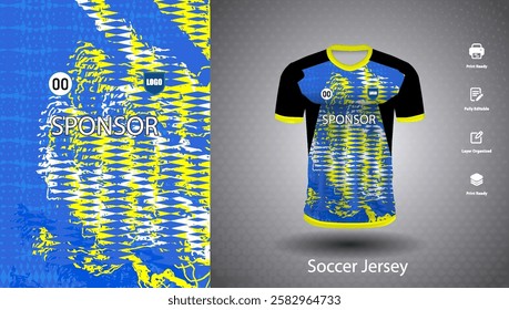 Soccer jersey design for sublimation or sports t shirt design for cricket
