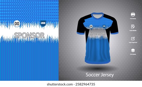 Soccer jersey design for sublimation or sports t shirt design for cricket
