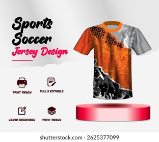 Soccer jersey design for sublimation or sports jersey design 
