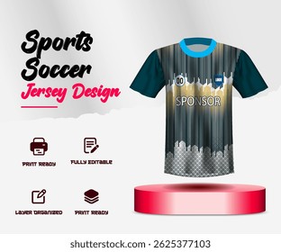 Soccer jersey design for sublimation or sports jersey design 