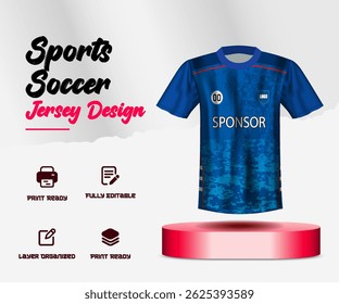Soccer jersey design for sublimation or sports jersey design