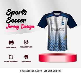 Soccer jersey design for sublimation or sports jersey design