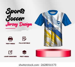 Soccer jersey design for sublimation or sports jersey design
