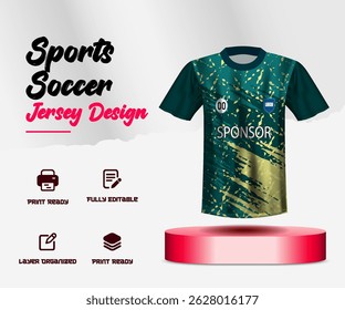 Soccer jersey design for sublimation or sports jersey design
