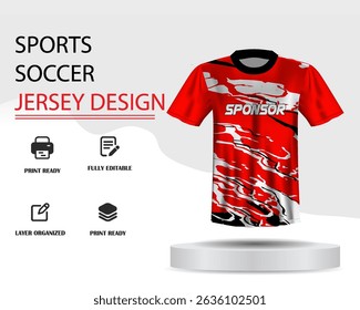 Soccer jersey design for sublimation or sports jersey design
