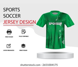 Soccer jersey design for sublimation or sports jersey design
