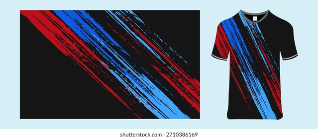 Diseño de jersey de fútbol para sublimación. ilustración moderna de Vector