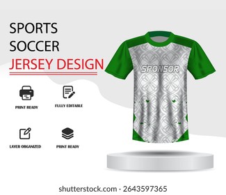 Soccer jersey design template or jersey Design 

