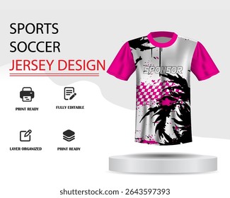 Soccer jersey design template or jersey Design 
