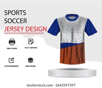 Soccer jersey design template or jersey Design 
