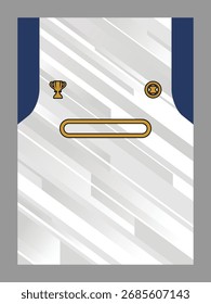 Plantilla de diseño de Jersey de fútbol azul y blanco