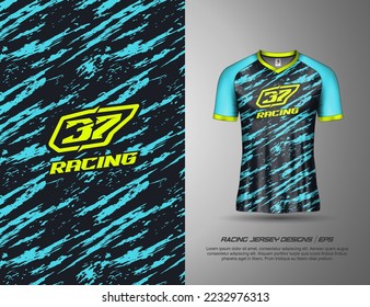 Los diseños de las camisetas de fútbol. Resumen de los antecedentes del equipo deportivo extremo, motocross, ciclismo, pesca, submarinismo, leggings, fútbol, juegos