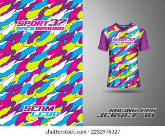 Soccer jersey designs. Abstract background for extreme sport livery team, motocross, racing, cycling, fishing, diving, leggings, football, gaming