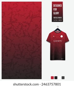 diseño de patrón textil de tela de jersey de fútbol para. Kit de fútbol, maqueta de camiseta deportiva para el club de fútbol. Vista frontal uniforme. Patrón Abstractas para fondo deportivo. Patrón Terrazo. Ilustración vectorial