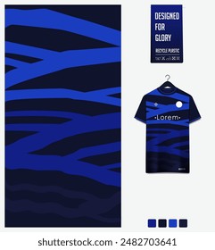soccer jersey fabric textile pattern design for football kit, sport t-shirt mockup for football club. Uniform front view. Abstract pattern for sport background. Abstract pattern. Vector Illustration