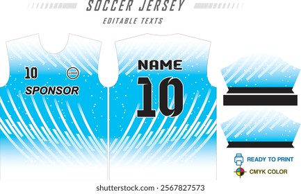 soccer jersey fabric textile pattern design for football kit, sport t-shirt mockup for football club. Uniform front view. Geometric pattern for sport background. Hud pattern. Vector Illustration