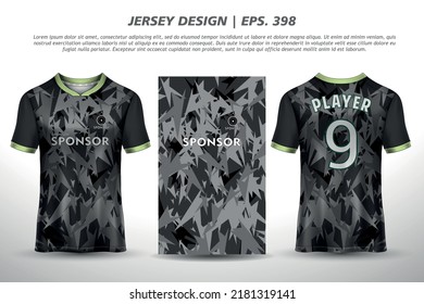 Soccer jersey football design for sublimation sport t shirt design Premium Free Vector collection