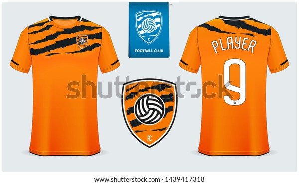 Download Soccer Jersey Football Kit Mockup Template Stock Vector (Royalty Free) 1439417318