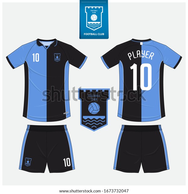 Download Soccer Jersey Football Kit Mockup Template Stock Vector Royalty Free 1673732047