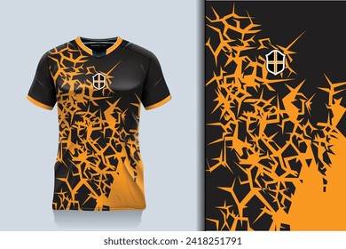 soccer jersey or football jersey template design for sportswear. football t-shirt mockup