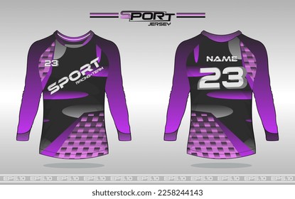 soccer jersey front and back concept long sleeve